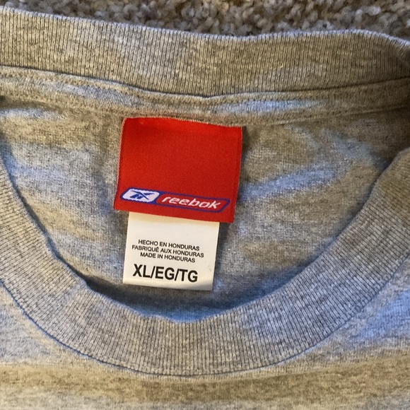 Pittsburgh Steelers gray t shirt.    Size X-Large. Made by Reebok - Picture 2 of 4